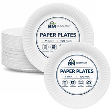 White Paper Plates Disposable