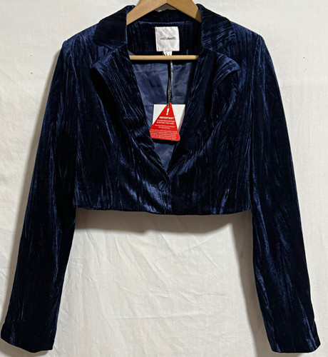 Extro vert navy - velvet, cropped