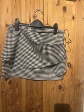 BNWT Zara Houndstooth Short Skirt Size M  8