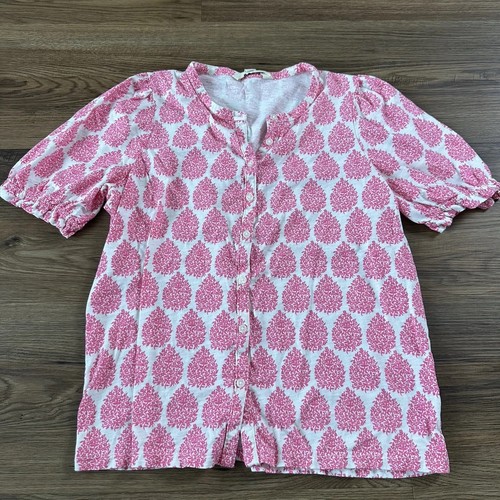 Boden isla button front blouse - front,