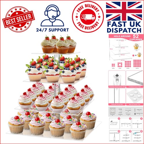 Tier clear acrylic cupcake - 4,