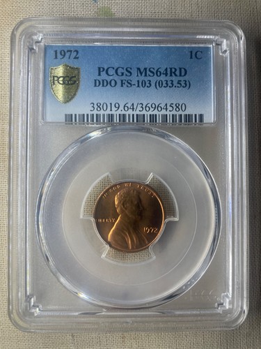 1972 ddo double die 103 - double, fs-103