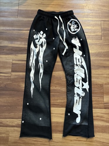 Hellstar sweatpants black and - black,