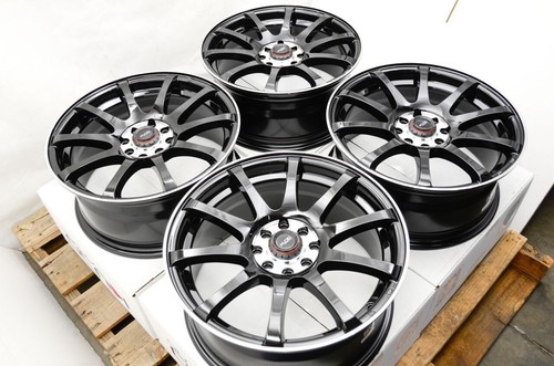 Black wheels rims 4x100 - black,