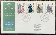 22.10.1975 Jane Austen FDC 1775-1817 Post Office, Royal Philatelic Bureau, Edinb