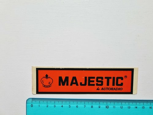 Majestic car radio sticker - radio,
