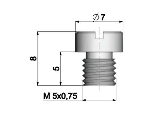 Carburetor main jet polini - main, 5mm
