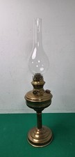 Vintage french brass oil - brass, lamp