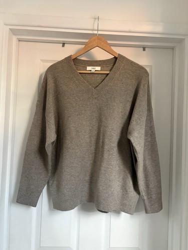 Women v neck mocha - women’s, m&s