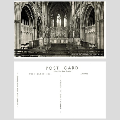 Vintage postcard lichfield - vintage,