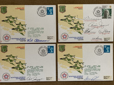 4 RAF Covers USA - THE EAGLES - USAF Aerobatic Team - 1 Multi Signed & 3 Pilots