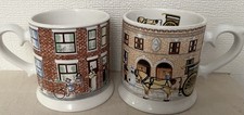 2 x Wade Rington’s Collector’s Mugs Street Scene 1920’s 1950’s Mug Cup - VGC