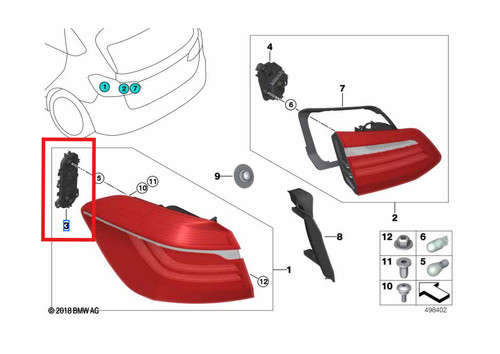 Genuine bmw bulb - bulb, holder
