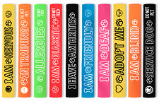 Leash Wrap Handmade Nervous, Blind, Deaf & More Dog Warning Lead Cover Assorted