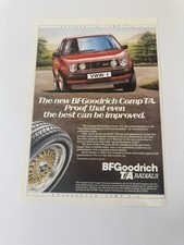 Original 1986 Mk2 VW Golf GTi BBS RS BF Goodrich Magazine Advert Poster Retro
