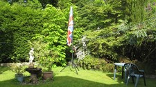 Telescopic pole for speaker, or lighting or flag