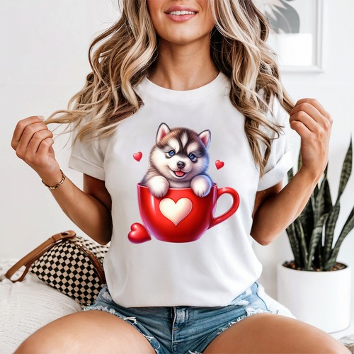 Cute husky puppy womens - cute,