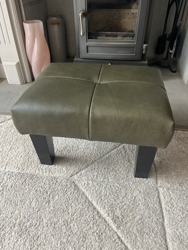 Footstool small green - footstool,
