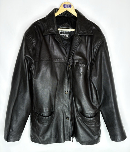 Genuine leather men - genuine, black