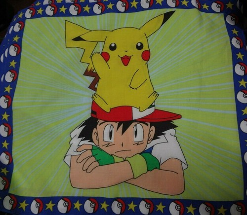 Vintage pokemon fabric panel - fabric,