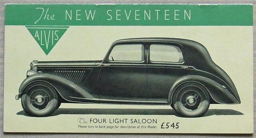 Alvis seventeen car sales - seventeen,