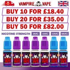 Vampire Vape E Liquid 1 x 10ml | Vape Juice | Heisenberg | Pinkman | Black Jack