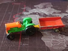 Vintage Yat Ming Hong Kong Farm Tractor 1:64 Husky farm trailer tipper