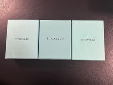 Three Empty Tiffany & Co boxes