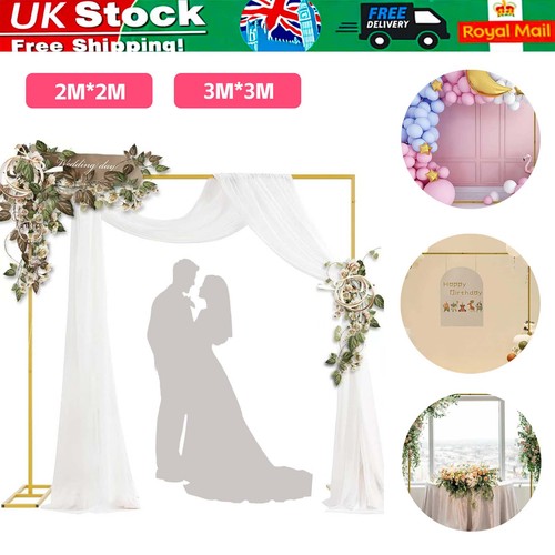 Gold arch frame backdrop stand - backdrop,