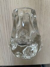 Vintage 1970s Liskeard UK Studio Glass ‘Knobbly’ Vase LG Marked on Base VGC