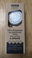 MIRA RESPONSE SHOWER HEAD IN WHITE 4 SPRAY BNIB - # EBAY FEE REFUNDED # -  £25