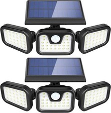 3-Head Solar Light LED PIR