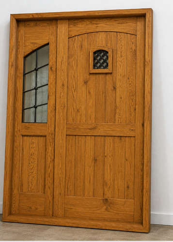 Reclaimed lumber door pre hung - pre,