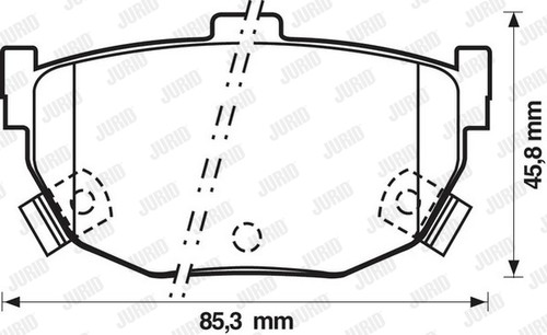 New brake pad set disc - disc,