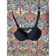 Victoria's Secret Black Lace Push Up Bra 34D
