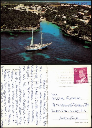 Postales cala aerial - d'or, view