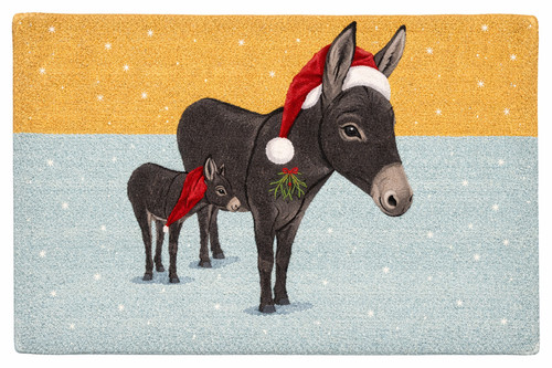 Donkey christmas rug scott - -,