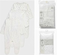 Baby George 3 Pack Sleepsuits