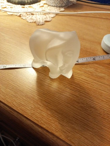 Small glass elephant - elephant, ornament