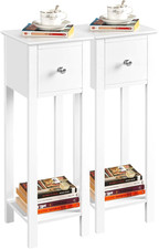 Yaheetech Slim Bedside Table