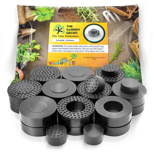 Little large plant pot feet - &,