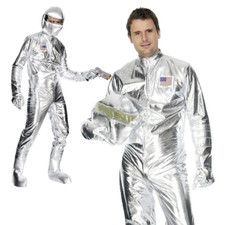 Adult Spaceman Costume Silver