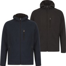 Men hooded fleece sherpa - men's,