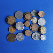 Mixed Vintage Coins English & Foreign Bulk Job Lot Bundle 20th Century