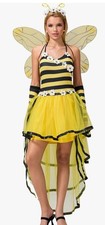 Womens Halloween Bee Costume Cosplay Bumblebee Fancy Dress Size XXL