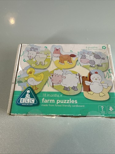 Elc farm puzzles wooden - farm,