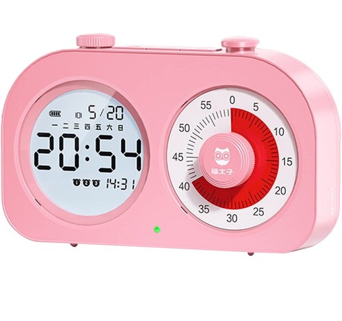 Multifunction pink timer - 🩷,