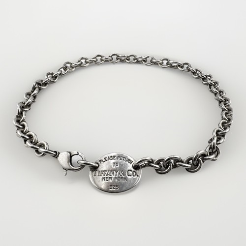 Tiffany silver oval tag - tiffany,