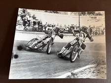COLLINS/AUTREY GOLDEN HELMET RACE @ HACKNEY SPEEDWAY PHOTOGRAPH 1979 B/W 8 X 6