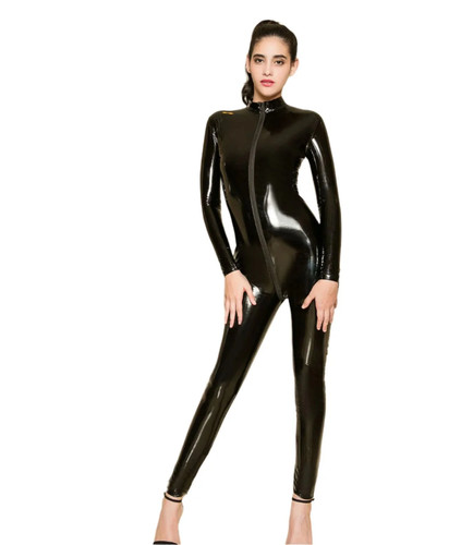 Black catsuit dress - catsuit,